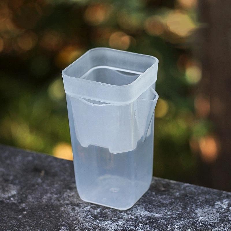Self Watering Pots Watering Nursery Pot With Drainage Holes Translucent Plastic Planters Mini Flower Seedlings Pot