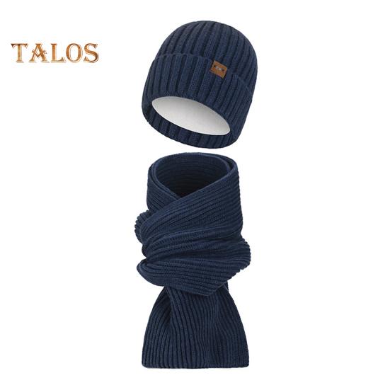 

Комплект из 2 предметов: зимняя шапка и шарф унисекс, толстая плюшевая подкладка, утепленная шапка-бини, унисекс, чехол для шеи, для катания на лыжах, катания на коньках, велоспорта, шарф, кепка темно-синий