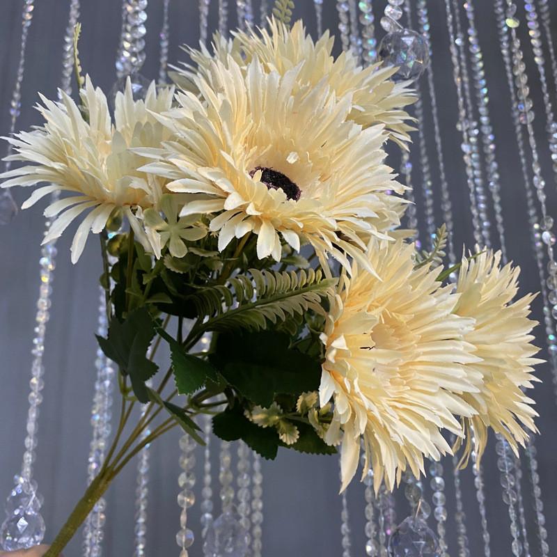 Faux Fuchsia Flower Arrangement With Durable Material For Wedding Decor And Photo Shoots