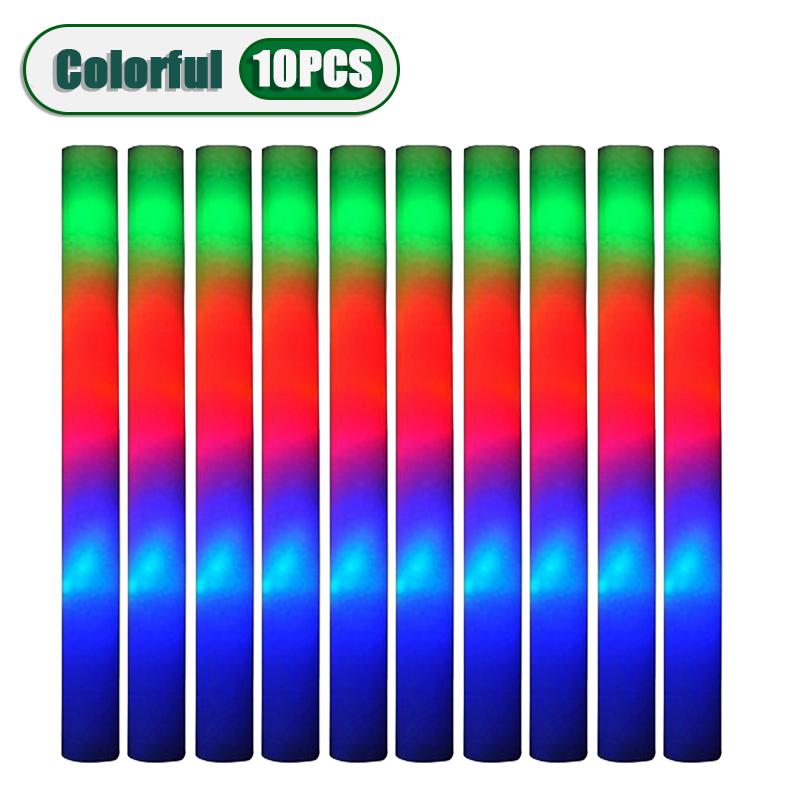 1-10PCS Glow Stick Music Festival Concert Support Glow Sticks Mardi Gras Party Supplies Festival Wedding Celebration Glow Sticks