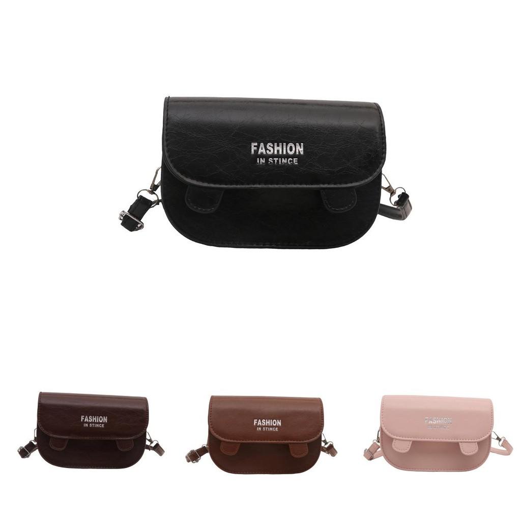 Minimalist Trendy Small Square Bag With Letter Print In Fashionable Options Color