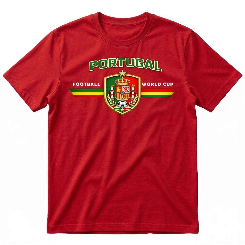 Football World Cup 2026 TShirt Portugal Supporters Team Flag Unisex Adult