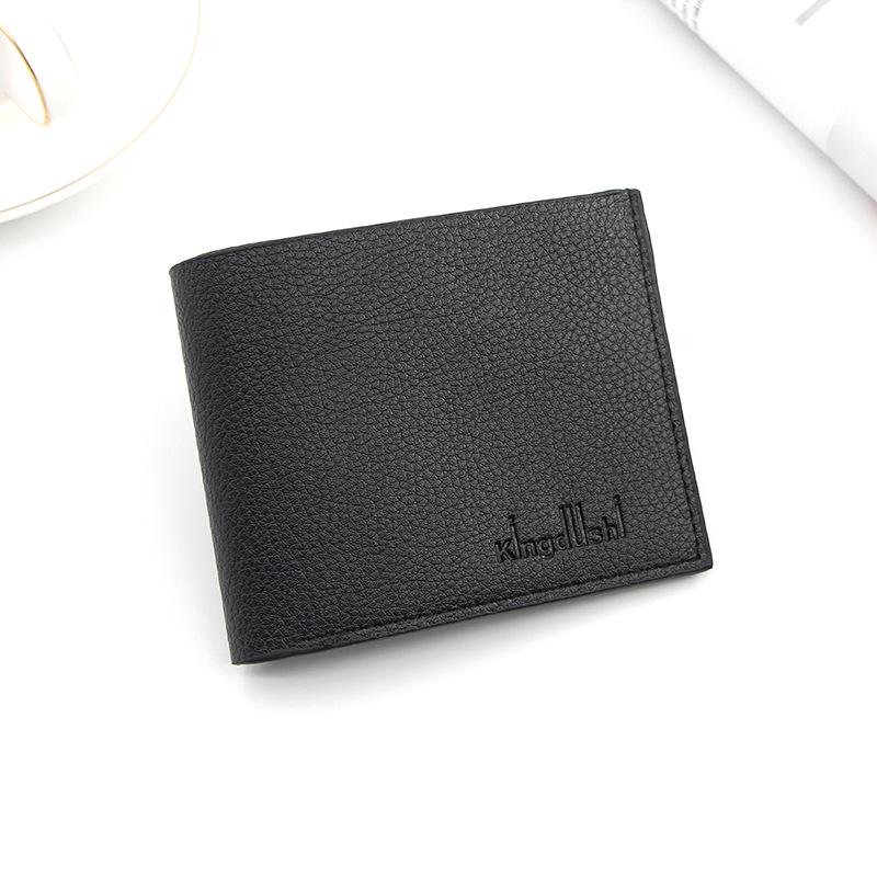 Men's Slim PU Leather Wallet with Coin Purse - Large Capacity Fashion Design