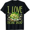 Eu Amo Salada Caesar Salada Caesar Engraçada Amante de Vegetais Camiseta