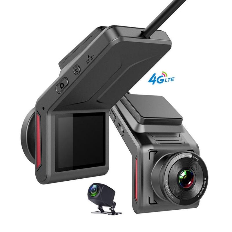 4G Hidden Dash Cam GPS Tracking Support Live Remote Monitoring With Two Camera Video Recording FHD 1080P WiFi Hotspot