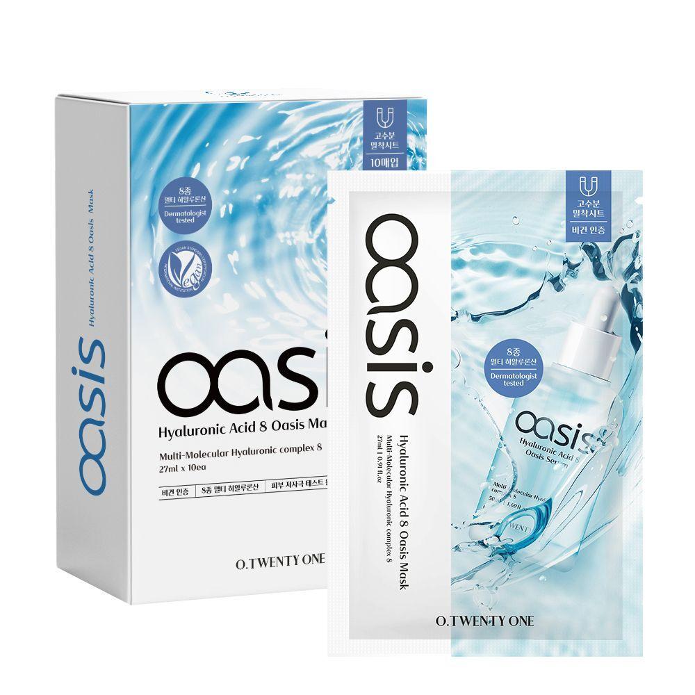 O21 ESHKFMUX Hyaluronic Acid 8 Oasis Mask 10EA