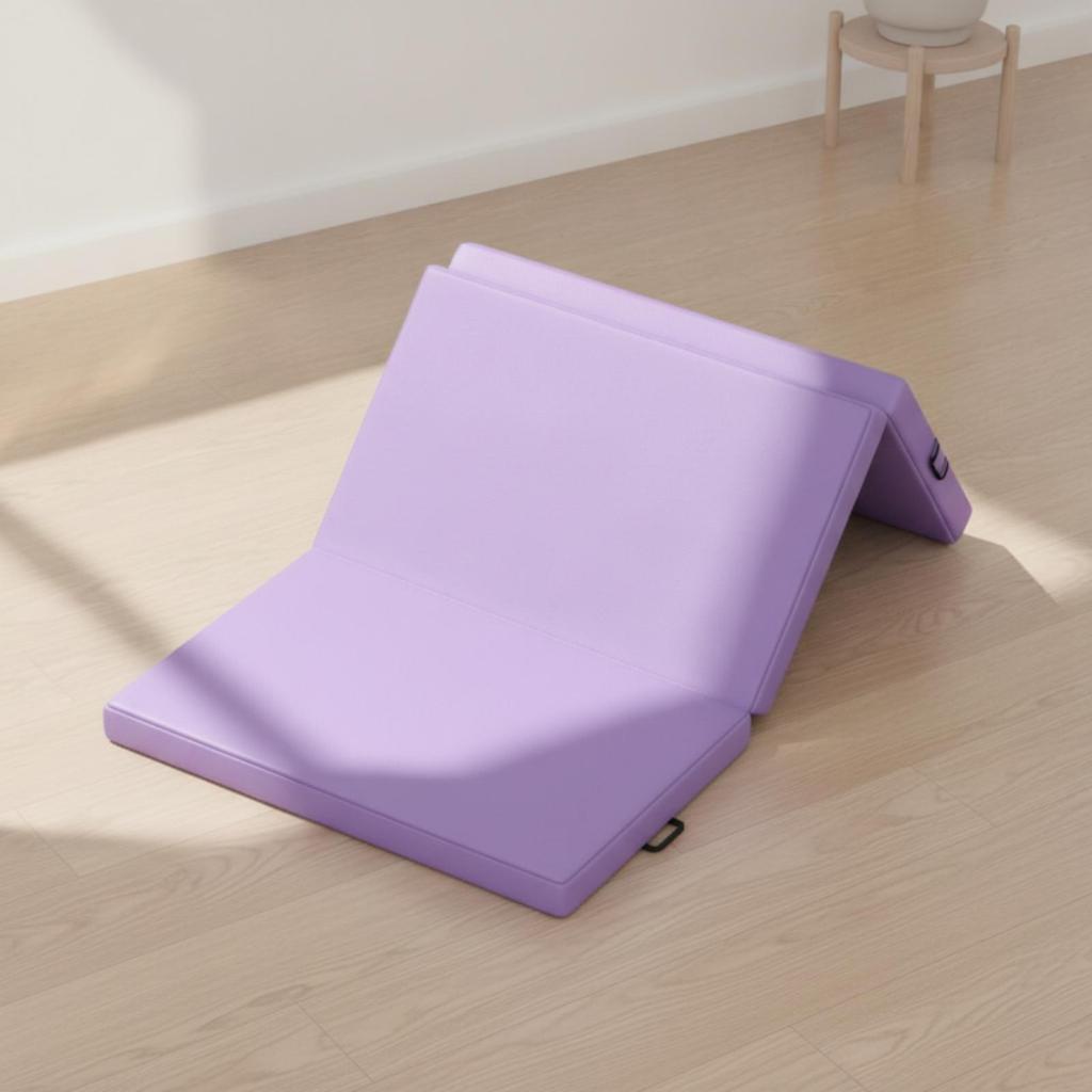 ThreeFold Exercise Mat Foldable Folding Easy to Clean for Gymnasts, Yogis, Home Gym,