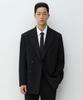MUSINSA STANDARD Oversized Double-Breasted Blazer [Black]