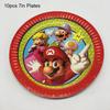 Mario Super Themed Birthdy Party Supplies Decor Banner Cups Napkins Tablecloth