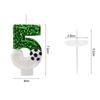 0-9 Number Soccer Cake Candles Kids Sports Theme Football Birthday Party Decoration Favors Cupcake Topper Cake Decor Supplies