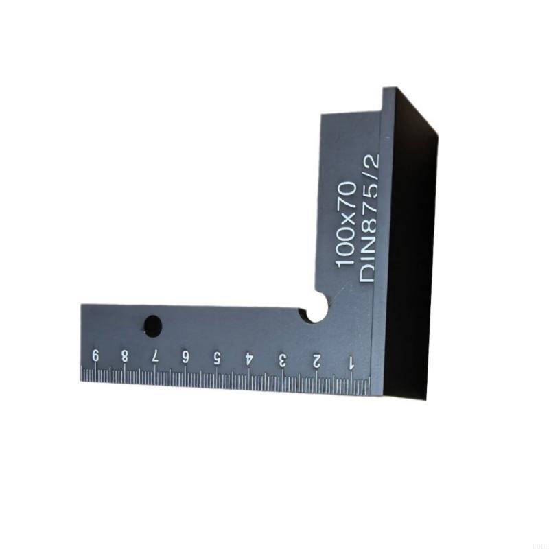 Woodworking Ruler Measuring Tool 90 Degree Right Angles Ruler Aluminium Square