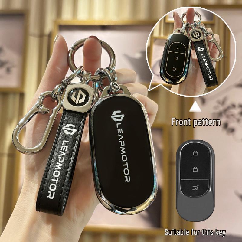 

Чехол для ключа автомобиля Leapmotor: Защитный чехол премиум-класса для моделей C11, T03, C01, S01 и C10, с застежкой для мужчин и женщин.