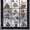 Yousheng 9 Sheets/Set Christmas Window Cling Removable Waterproof PVC Winter Merry Christmas Static Glass Sticker Holiday Party Decoration Decal