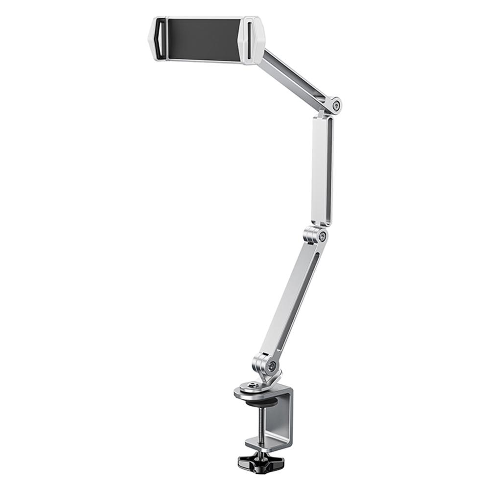 Desktop Tablet Stand 360° Rotating Portable Phone Stand Adjustable Foldable Arm Holder for 4-12.9 Inches Mobile Phones Tablets