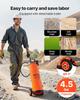Industrial Sprayer, 17L Large Capacity, Stainless Steel Concrete Sprayer with Ergonomic Handle & Removable Cart, 1.2 m & 3 m Hose, Concrete Sealer