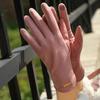 Golden Metal Labeling Suede Gloves Solid Color Jacquard Elastic Gloves Women's Winter Cold-proof Warm Gloves