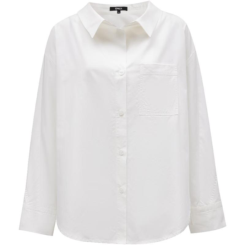 ONLY Women s 2025 Spring Loose Drop-Shoulder Long Sleeve Shirt XS