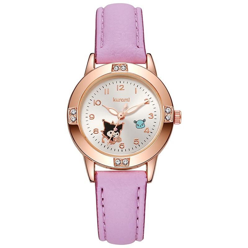 

Watch Kawaii Kuromi Cinnamoroll Quartz Casual Fashion Melody WristWatch Women Kid Girl Children Gift