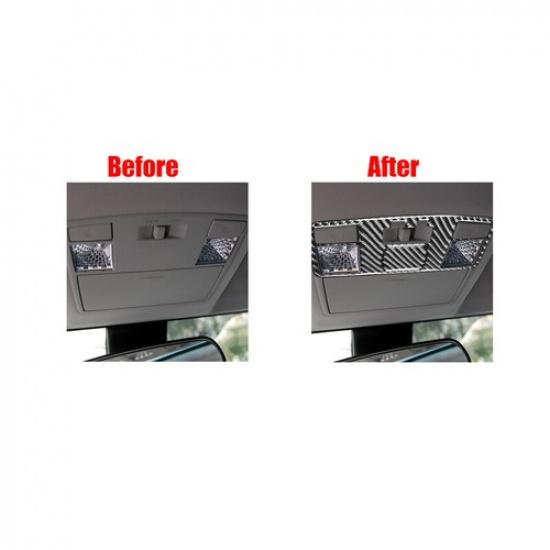Carbon Fiber Car Rear Reading Light Panel Trim Sticker For Mazda RX-8 2004-2008