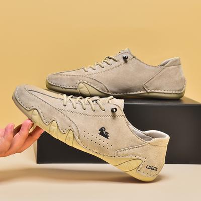 Men's Flat Shoes Low Top Casual Plus Size Men's Sneakers Driving Shoes