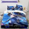 3pcs Genshin Impact4 Cover Set - Personalized Name, HD Printed Bedding with 1 Cover and 2 Pillowcases - Perfect for Home Decor, Easy Care