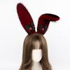 Rabbit Ears Hairhoop Plush Bunnies Ear Hairband Hairhoop Halloween Cosplay Accessories for Women Birthday
