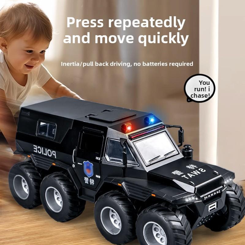Police Car Model 132 Scale With Flashing Lights And Sound For Boys Play