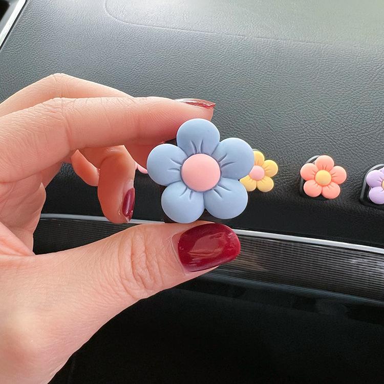 Flower Perfume Clip Car Air Outlet Decor Interior Air Freshener Air Vent Colorful Flora Aromatherapy Decoration Accessories