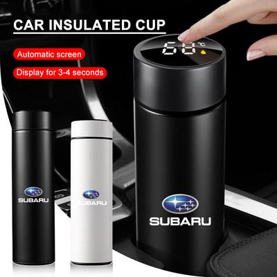 500ml Chytrý termo hrnek s filtrem na kávu, termoska na nápoje, ukazatel teploty Pro Forester Crosstrek Outback Impreza Tribeca Ascent Legacy Levorg Mpreza