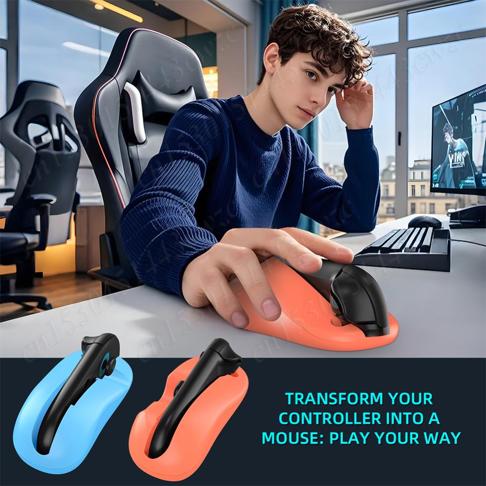 2Pcs Left+Right Joy-Cons Mouse Grip Base Portable Ergonomic Game Handle Holder Case for Nintendo for Switch 2 Gaming Accessories