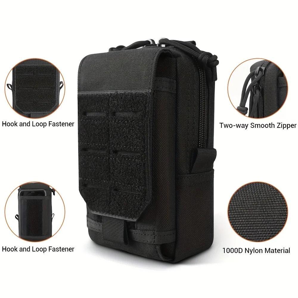 Large Capacity Multifunction Belt Pouch Waist Hanging Clip-On Case Bag  Sport Fitness