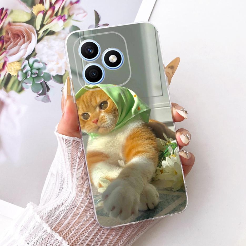 For Honor X8d 4G Case Cool Fashion Painted Cover 6.77'' Soft Silicone Phone Case For Honor X8d X 8d HonorX8d 4G Back Cover Coque