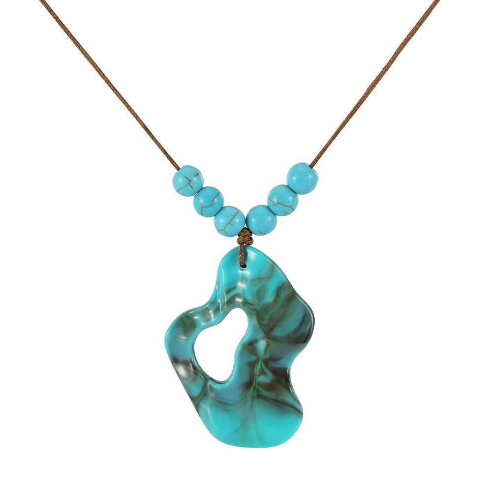

10 Styles Hollow Water Drop Pendant Necklace Beads Charm 80cm Long Sweater Chain For Women Girl Jewelry Other