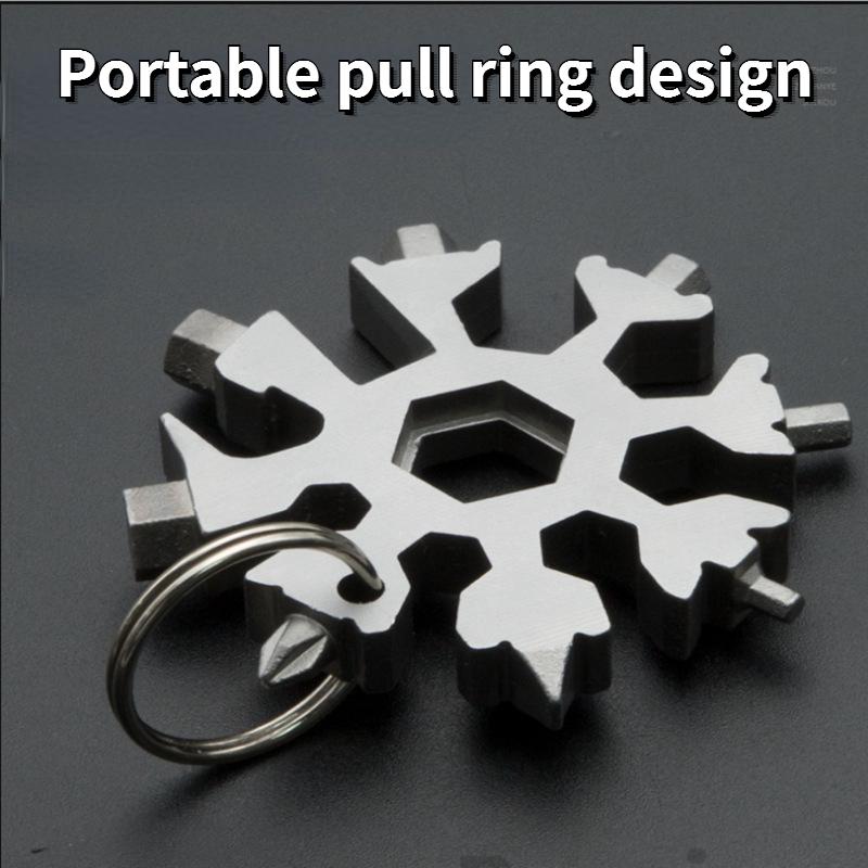 Multifunctional Octagonal High Carbon Steel Million Outdoor Portable Tools Small Wrench Multi-purpose Board Snow Wrench Hexagonal