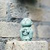 Miniature Monks Figurine Durable Handmade Cute Little Statue for Shrine Bedroom Living Room Car Dashboard Decor