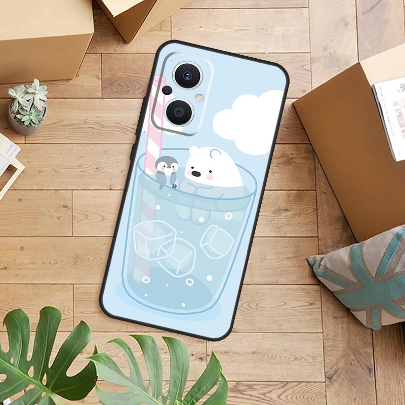 

Cute Polar Bear Case For OPPO Find X5 X6 Pro X2 X3 Neo Lite OPPO Reno 10 Pro 8T 5Z 4Z 4 6 7 8 5 Lite Cover OPPO Reno7 4G