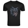 Rabid Wolf Head Horror Beast Graphic T-Shirt