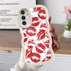 Zachte Telefoonhoesje voor Samsung Galaxy A12 A52 A16 A21s A11 A14 A15 A13 A23 A33 A53 A22 A04 A05 A06 A03 Retro En Sexy Rode Lip