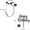 7 PCS Funny Cake Decorating Multipurpose Happy Birthday Sign 2025 Ribbion Cake Topper
