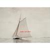 Vintage Neutral Sailboat Print Antique Nautical Sketch Art Poster Coastal Seascape Wall Art Canvas Painting Lake House Decor