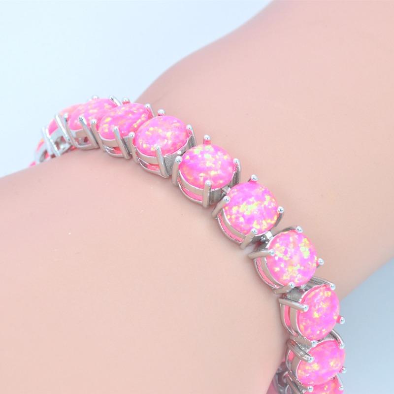 Opal Beach Round Bracelet Opal 8mm Round Bracelet Fashion Treasure Jewelry Set with Opal