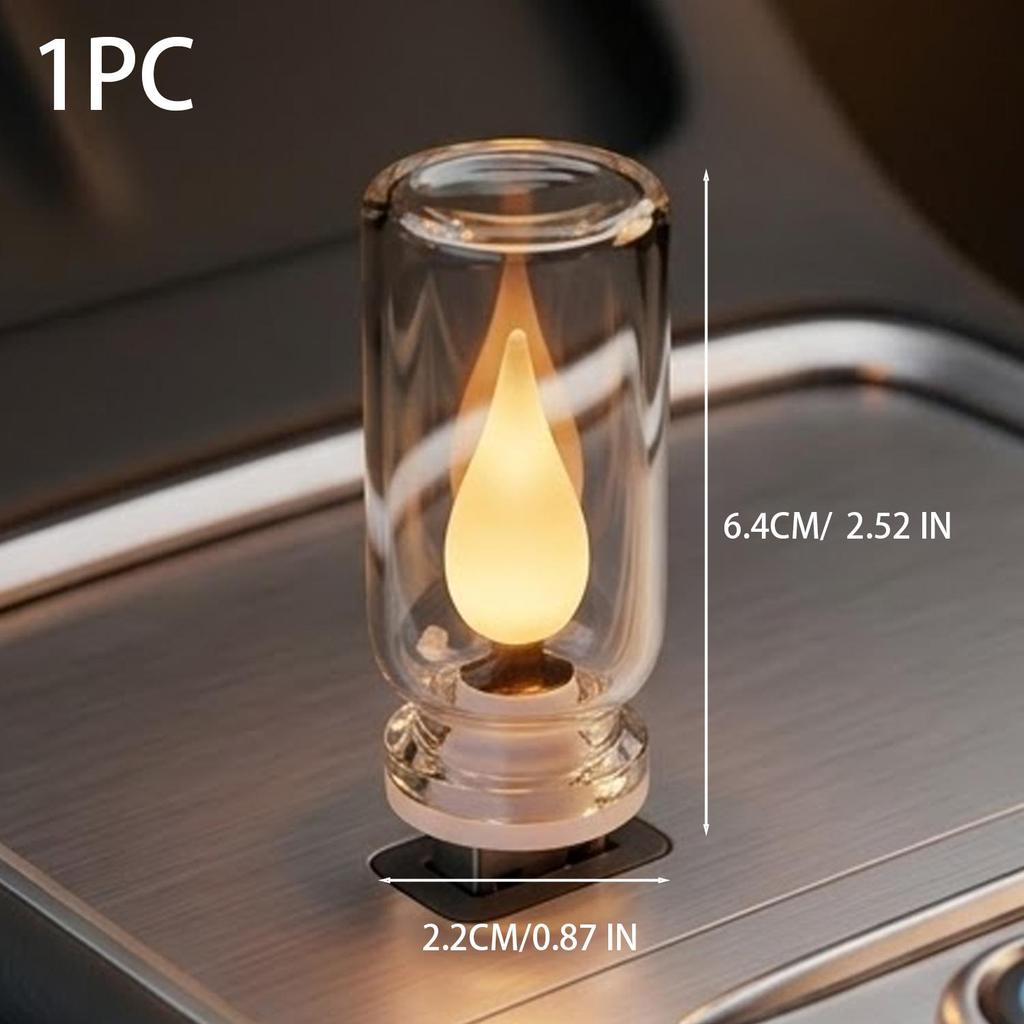 Candle Light with Color-Changing USB Car Simulated Ambient Lighting Durable Energy-Efficient Eco-Friendly Sturdy Wear-Resistant