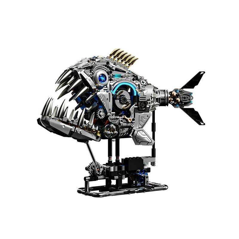 

Mechanical Piranha Assembly Building Block Children Toy With Luminous Function