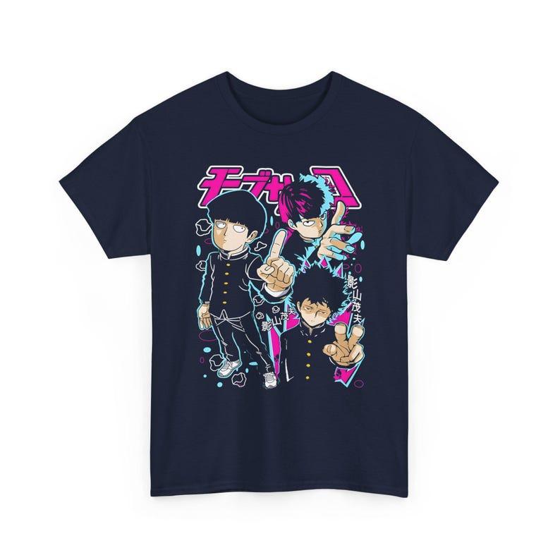 2026 Summer Hot Sale Anime Mob Psycho 100 Graphic T-shirt Men Women Streetwear Oversized T Shirt Breathable Streetwear Casual Tee