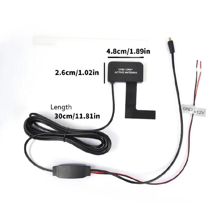 12V Glass Mount Car Digital Radio Antenna Offering Stable Signal Reception And Effortlessly Attachment Weather Resistant