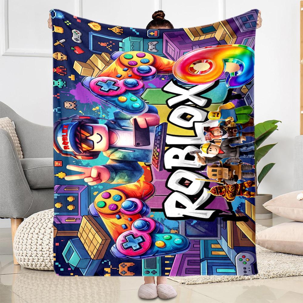 Roblox 257 Blanket Soft Warm Cozy Perfect for Office Office Chair Livingroom Four Seasons Universal Warmthful Decor Gift for Travel Home Birthdays