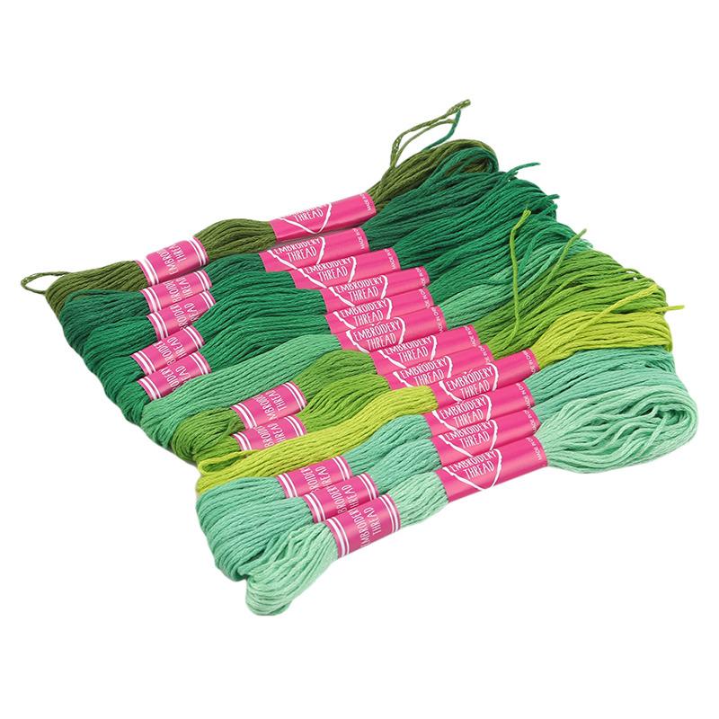 Cross Stitch Thread The Unique Style 6 Cross Stitch Cotton Embroidery Thread Floss Sewing Skeins Craft Dofferent Gradient Color