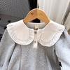 Mädchen Mittellanges Herbst Prinzessin Sweatshirt Kleid - RQ298