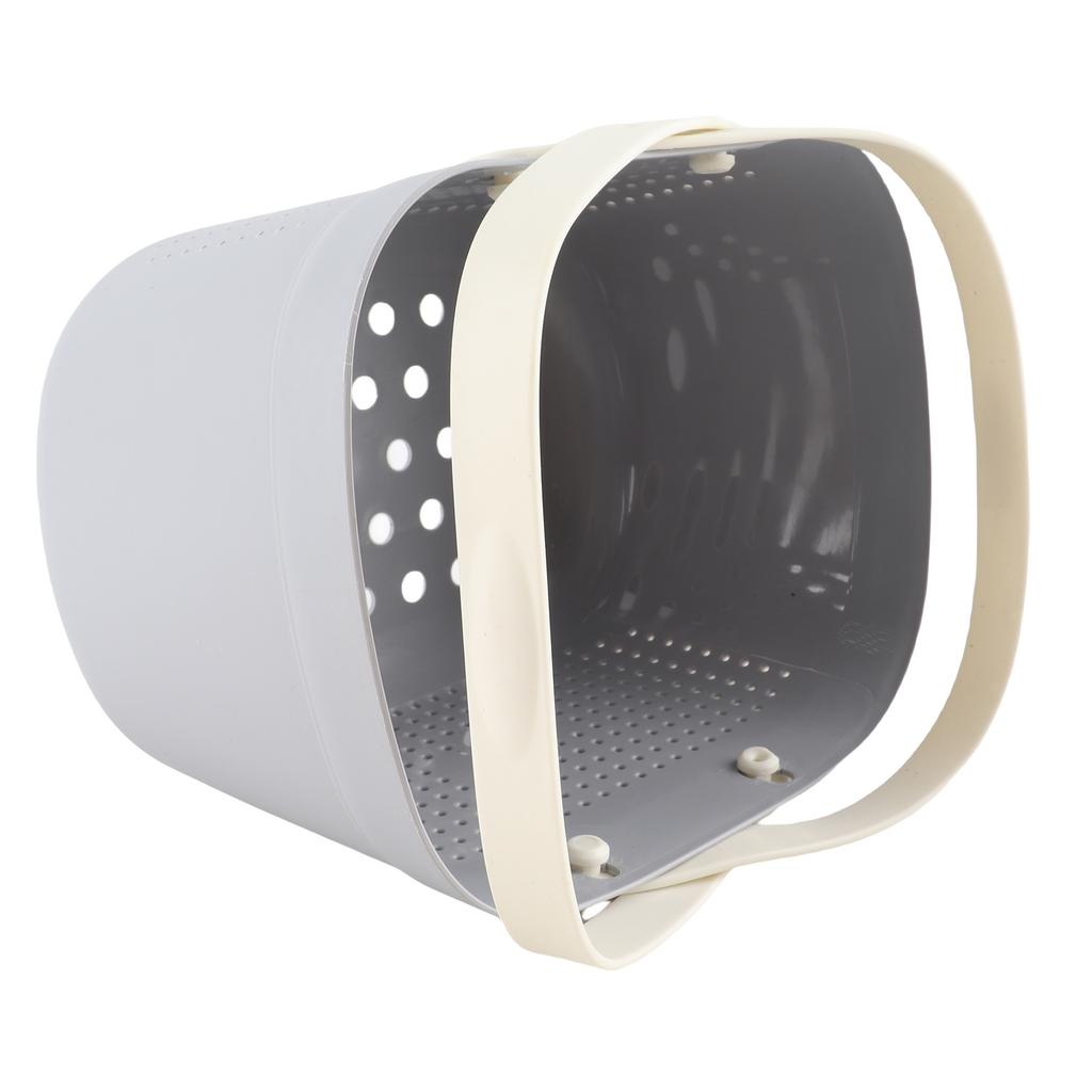Portable Shower Basket with Ventilation Holes Large Capacity Plastic Portable Storage Basket with Handles for Bathroom