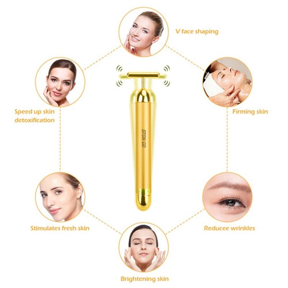 Stonego Face Massager Roller Beauty Care Vibration Firming Facial Tool Slimming Stick Skin Care Device Home Use Beauty Equipment